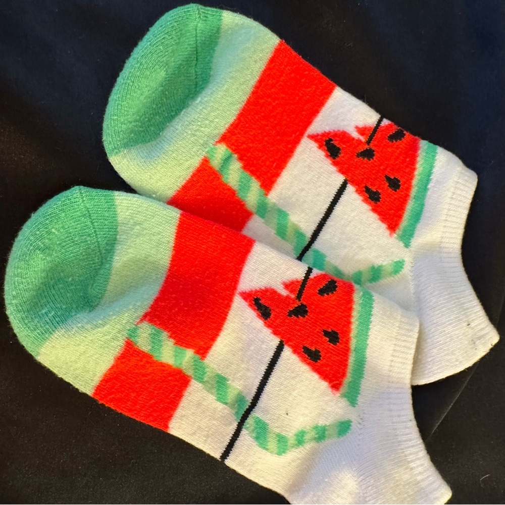 Watermelon Pattern Ankle Socks